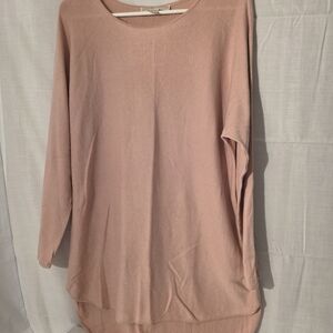 Michael Kors Blush Pink Knit High-low Sweater Dress. Sz M